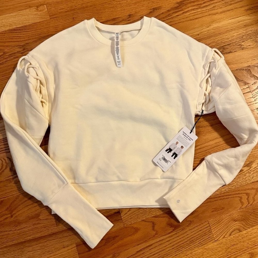 ALO Yoga Hook-Up Long Sleeve Shirt Sweatshirt, XS, New